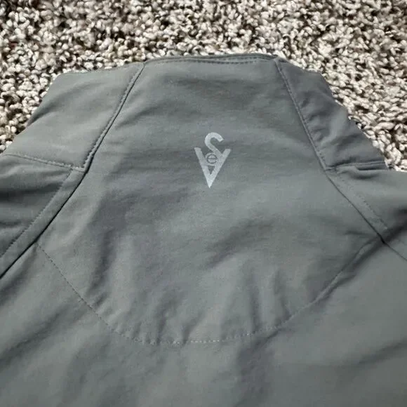 Scottevest SeV Kelly Jacket Womens L Gray Green Golf Magnetic Embroidered Logo - Picture 15 of 16